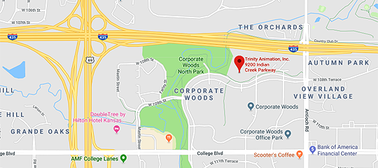 Map View of Trinity Animation